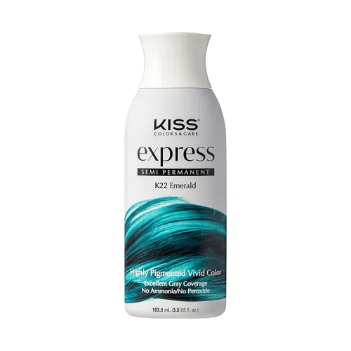 Vista 22 de Kiss Express Color de cabello semipermanente – Tinte vívido y altamente pigmentado para cabello vibrante, fórmula suave, cobertura de canas, pH