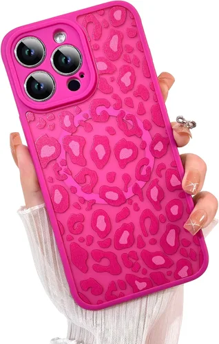 Vista 79 de KANGHAR - Funda para iPhone 11 [Compatible con Magsafe] Patrón estampado de leopardo Lindo guepardo Funda protectora magnética para niñas, mujeres