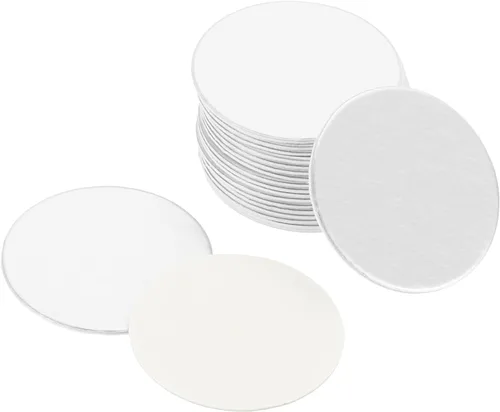 Vista 6 de PATIKIL Revestimiento de tapa de papel de aluminio de 0.709 in/0.7 pulgadas, 100 revestimientos de sellado térmico resistentes por inducción