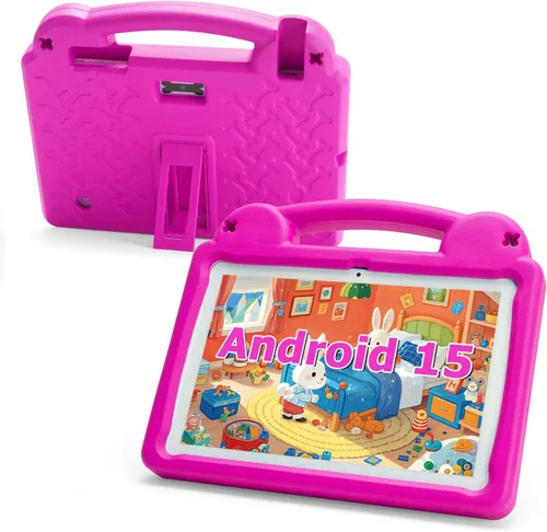 Vista 10 de Tablet para niños de 10 pulgadas, Android 15 Tablets para niños de 3 a 12 años, control parental, aplicaciones para niños precargadas, Octa-Core
