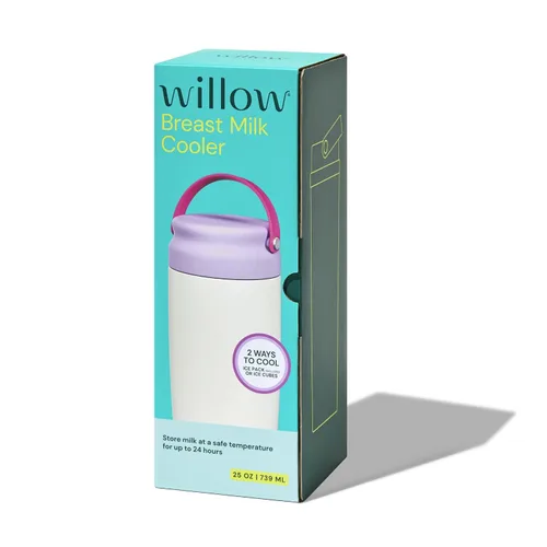 Vista 8 de Willow - Enfriador portátil de leche materna de 25 onzas - Mantiene la leche materna fría durante 24 horas - Acero inoxidable - Uso con bolsa