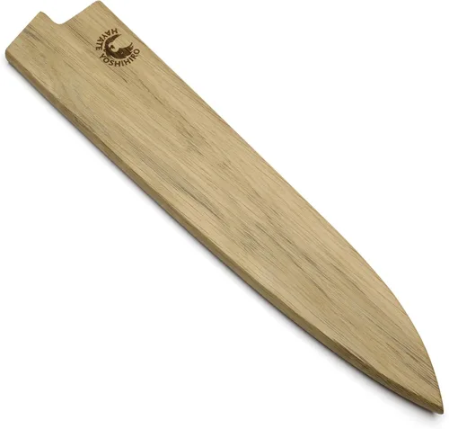 Vista 11 de Yoshihiro Protector magnético de hoja de madera de roble Saya para cuchillo Gyuto 7 IN (7.087 in)