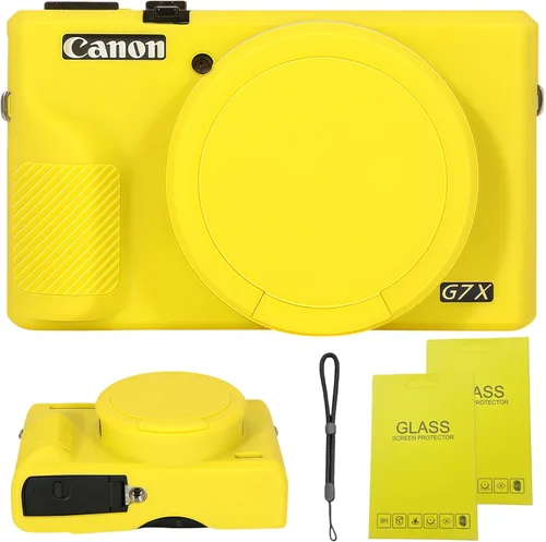 Vista 14 de Funda para cámara digital Canon Powershot G7 X Mark III, funda de silicona suave para cámara réflex digital Canon Powershot G7X Mark III, viene