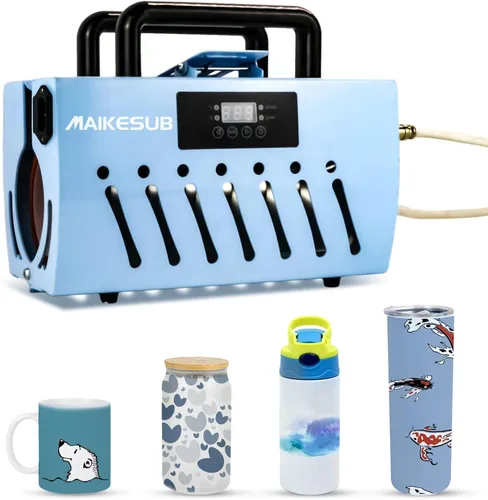 Vista 11 de Máquina de prensa de calor para vasos MAIKESUB para vasos en blanco de 16-30 oz Skinny Jar de vidrio con configuración de temperatura y temporizador