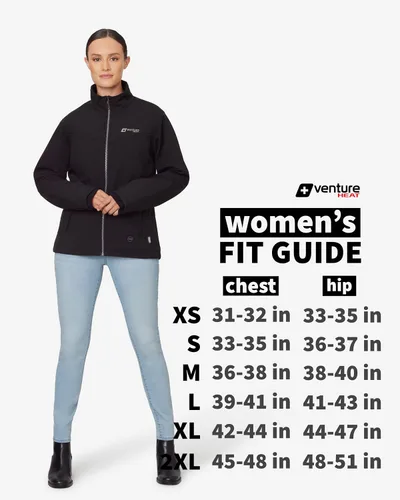 Vista 7 de Venture Heat Women's Bluetooth Heated Jacket with Battery Pack Included - App Control Soft Shell Coat with Hand Warmers 7.4V