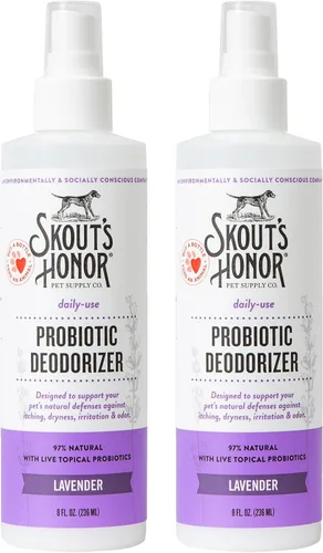 Vista 16 de SKOUT'S HONOR Spray desodorizante probiótico para perros, coco bañado por