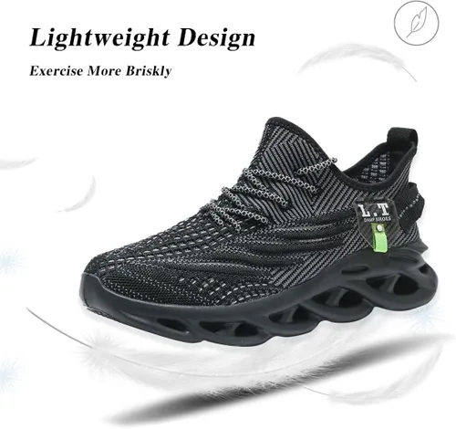 Vista 5 de Zapatos deportivos para correr para hombre, tenis para caminar, gimnasio, deportes, sin cordones, antideslizantes, atléticos, entrenamiento, casual