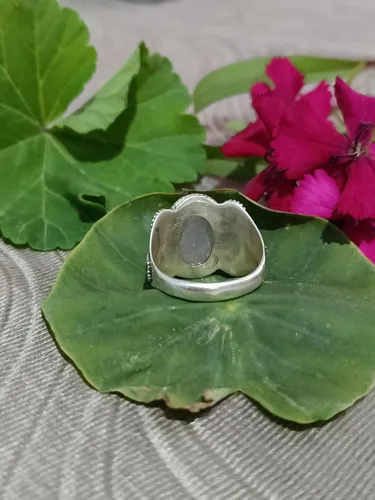 Vista 4 de Rose Quartz Gemstone Ring,925 Sterling Silver,Artistic Ring,Oval Shape Stone,Casual Wear,Designer Silver Ring,Engagement Ring,Promise Ring,Silver