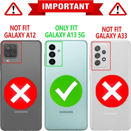 Vista 2 de STARSHOP Funda compatible con Samsung Galaxy A13 5G, con protector de pantalla de vidrio templado incluido, protección contra caídas de grado