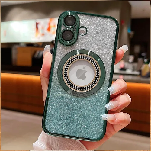 Vista 138 de Misscase Funda magnética con purpurina para iPhone 11 compatible con MagSafe, protección completa, delgada, a prueba de golpes, antiarañazos