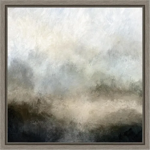 Vista 18 de Amanti Art Dan Hobday - Lienzo enmarcado para pared, 16 x 16 pulgadas, niebla de lago por Dan Hobday, lienzo enmarcado para pared, arte abstracto