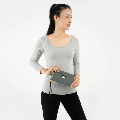 Vista 12 de Sherpani Tulum, cartera grande de nailon con cremallera alrededor, cartera con tarjetero organizador para mujer