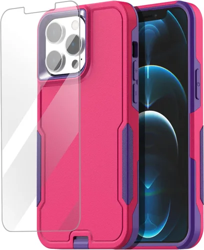Vista 26 de AICase Funda para iPhone 12 Pro Max (6.7"), resistente protección contra caídas, cuerpo completo, a prueba de golpes, a prueba de polvo, protección