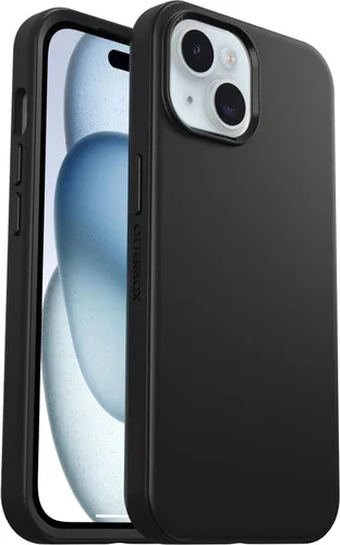 Vista 23 de OtterBox Funda Serie Symmetry+ para iPhone 16e, iPhone 15, iPhone 14 y iPhone 13 (SOLAMENTE), Se Acopla a MagSafe, Ultra-Elegante, Bordes Elevados