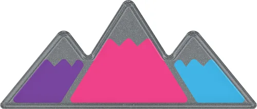 Vista 50 de Insignia tricolor - Compatible con Toy Taco, Tun y 4Run Negro con escala de grises TRI