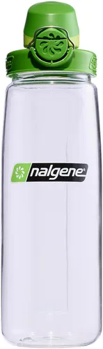 Vista 13 de Nalgene Sustain Tritan Botella de Agua On The Fly Sin BPA Fabricada con Material Derivado del 50% de Residuos Plásticos, 24 OZ, Azul con Aqua
