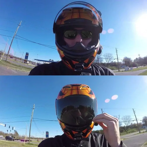 Vista 2 de TERAISE Gafas de equitación para motocicleta, gafas de esquí de seguridad ajustables