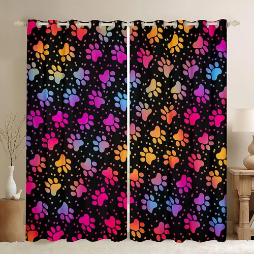 Vista 47 de Cortinas opacas de camuflaje con bandera estadounidense, regalo para niños, cortina de ventana de camuflaje verde con rayas negras, estrellas