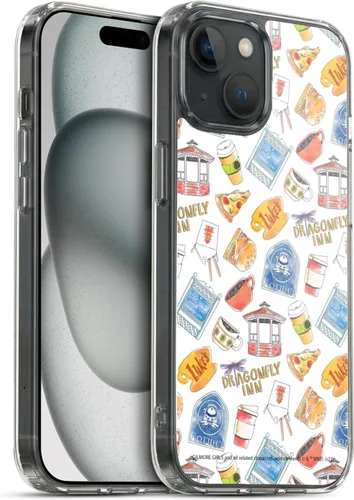 Vista 135 de Head Case Designs Gilmore - Funda negra a prueba de golpes con diseño de dibujos animados para niñas con licencia