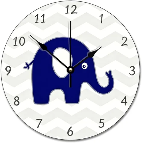 Vista 27 de ArogGeld Reloj de pared para conductor de autobús escolar, reloj de madera clásico 10 silencioso, sin tictac, de cuarzo, funciona
