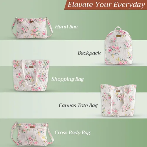 Vista 6 de Maison d' Hermine Bolsas de fin de semana para mujer, de algodón, acolchadas, para equipaje nocturno, bolsa de fin de semana para hombres, regalos