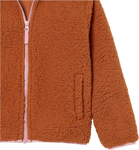 Vista 3 de Tienda Essentials Chaqueta polar de pelo alto con cremallera para niña