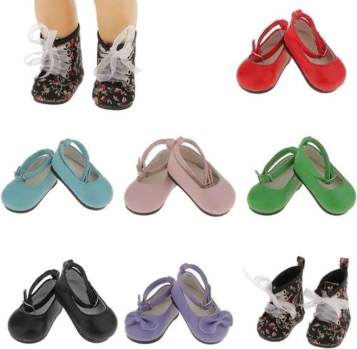Vista 6 de Yiju Botas Zapatos para muñecas de 18