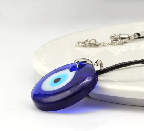 Vista 2 de Hmooy Collar de mal de ojo, collar de tercer ojo, collar de amuleto de mal de ojo, collar turco de la suerte, collar con dije de mal de ojo, collar