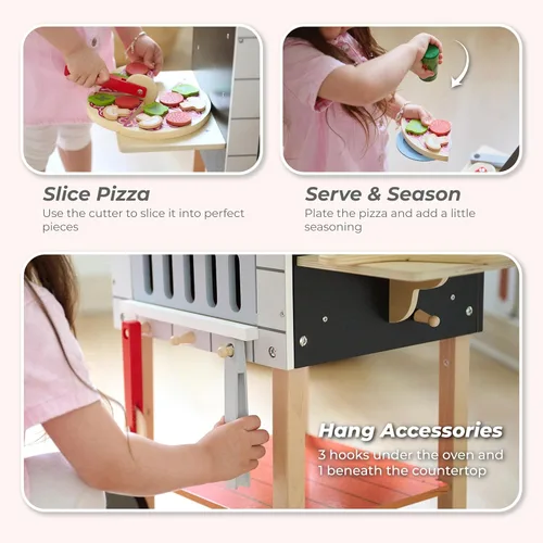 Vista 3 de Teamson Kids - Horno de pizza para exteriores My Little Helper