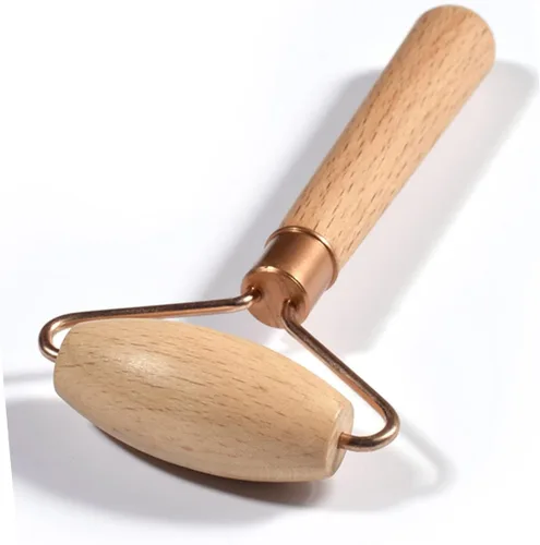 Vista 5 de FOMIYES Rodillo de madera para ojos, masajeador de cara, rodillo muscular, rodillo facial antienvejecimiento, masajeador facial, masajeador