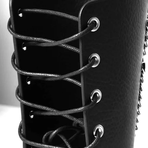 Vista 3 de Manfnee Guantelete de cuero Pulsera Armadura de muñeca Brazo de cuero Guardsr Brazo Armadura ajustable