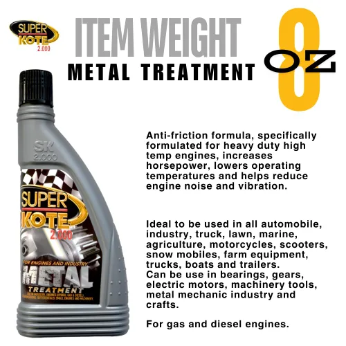 Vista 3 de Tratamiento de motor Superkote 2000, tratamiento de metal, súper lubricante, resistente, antifricción, tratamiento de metales del motor, lubricante