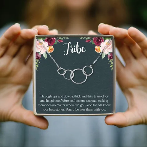 Vista 4 de Dear Ava Necklace Gift For Women and Girls - Adjustable Modern Jewelry Pendant Love Gifting Idea for Her with Heartfelt Card - Long Distance Gifts