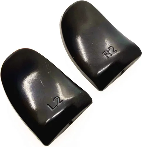 Vista 3 de Extensores de gatillo L2 R2 Ps4 (1 par de disparadores L2 R2, 4 tapas de joystick, 2 pares de calcomanías de barra de luz LED), para control