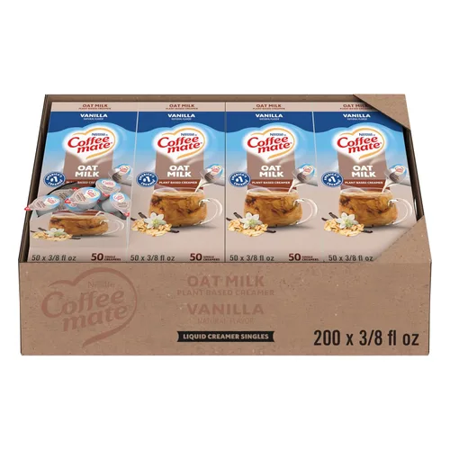 Vista 13 de Nestle Coffee mate Crema para café de sabor French Vanilla, crema líquida en envase individual, sin lácteos, sin refrigeración, 0.375 fl oz