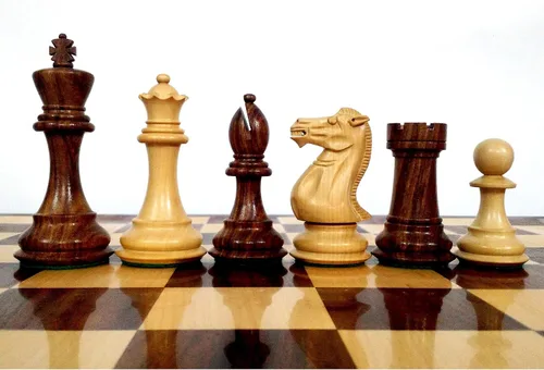 Vista 10 de RoyalChessMall - Juego de piezas de ajedrez de madera con peso Pro Staunton de 4.1 pulgadas, madera de ebonizado, 4 reinas