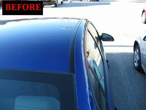 Vista 4 de 1999 – 2002 Daewoo Leganza techo cromo molduras 2pc 2000 2001 99 00 01 02