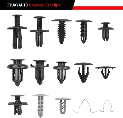 Vista 2 de OTUAYAUTO 1000 clips universales para automóvil, sujetadores de plástico para automóvil, clips para parachoques, clip para panel de puerta