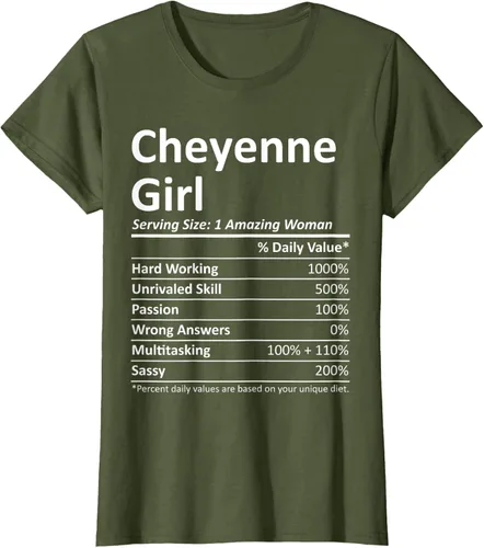 Vista 27 de CHEYENNE GIRL WY WYOMING - Camiseta divertida de regalo de City Home Roots USA, Negro, S