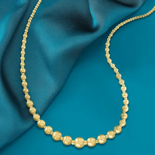 Vista 3 de Ross-Simons Collar italiano de oro amarillo de 18 quilates graduado, Oro, no conocido