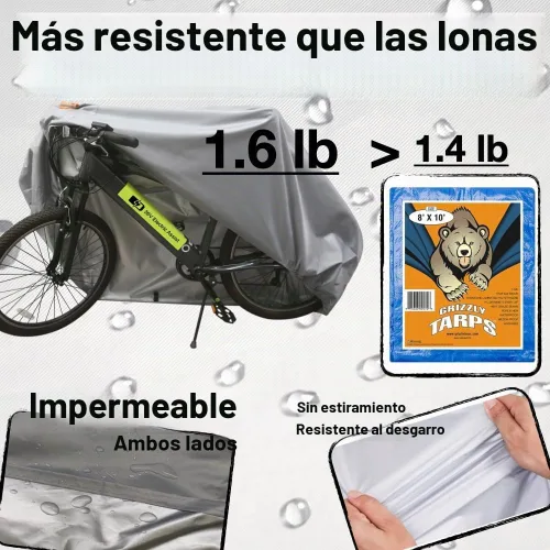 Vista 2 de Fundas de bicicleta resistentes para almacenamiento al aire libre