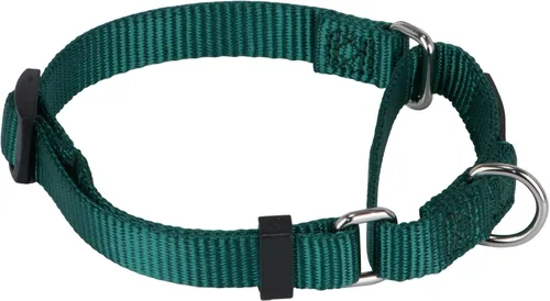 Vista 24 de Hyhug Collar Martingale para perros pequeños, color verde, resistente a prueba de escape, nailon duradero, sin hebilla, ideal para entrenamiento