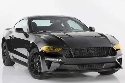 Vista 5 de GT Styling GT0995Y - Cubierta para faros delanteros color amarillo transparente para Ford Mustang 2018-2020