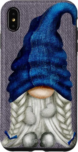 Vista 10 de Funny Gnome Girl with Blue Jeans for Women Cute Denim Case for iPhone 17