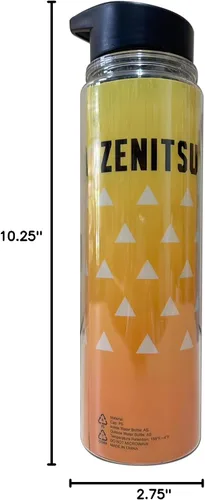 Vista 3 de Great Eastern Entertainment Demon Slayer - Botella de agua Zenitsu Agatsuma Tritan
