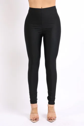 Vista 3 de TOO HOT FASHIONS Leggings elásticos para mujer, elásticos, ajustados, brillantes, neón, activos, para yoga, pilates, club, fiesta, tiro alto