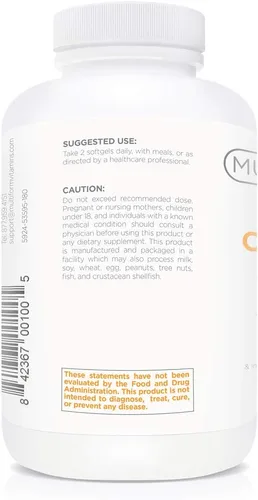 Vista 3 de Multiform Vitaminas Omega 3 Aceite de pescado - 2,000 mg - Burpless, sin OMG, sin regusto a pescado (180 cápsulas)