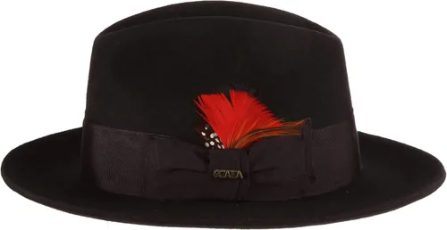 Vista 2 de Scala Sombrero Fedora de fieltro para hombre