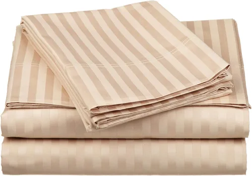 Vista 11 de Juego de sábanas de algodón 100 % 6 piezas de 400 hilos de lujo juego de sábanas para cama (color)