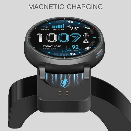 Vista 6 de Hahace Paquete de 2 bases de carga compatibles con Amazfit T-Rex 3 PRO, T-Rex 3, Helio Strap, Balance, Balance 2 Base de carga en forma de C 2 Pack